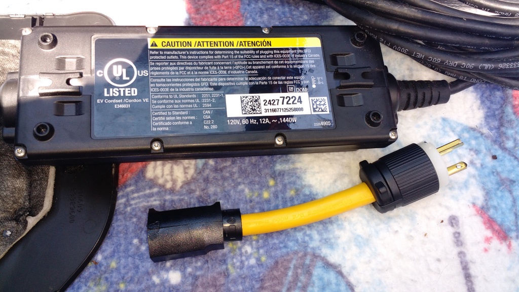 Chevy bolt deals charger adapter